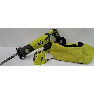 Ryobi 18Volt Cordless Reciprocating Saw Skin and Accessories