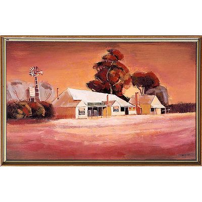 Guy Stuart (b. 1942) Hotel O'Connel, Oil on Board