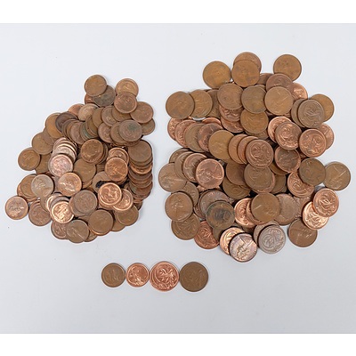 Group of One and Two Cents, Discontinued Australian Coins