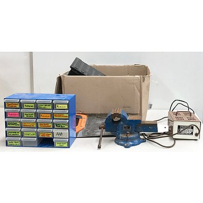 Lot of Tools & Equipment including Battery Charger & Orbital Sander