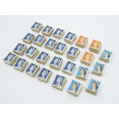 Australia QEII - 5 cent and 6 cent stamps