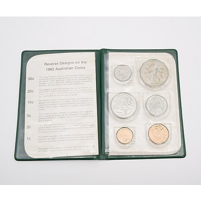 1982 Royal Australian Mint Six Coin Set - XII Commonwealth Games Brisbane