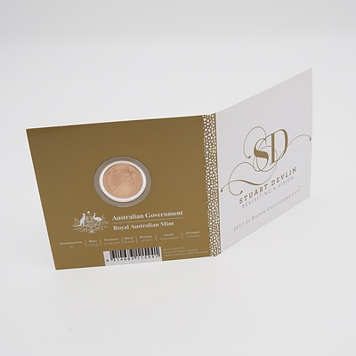 2017 Australian 'Stuart Devlin' Uncirculated 2 Cent Bronze Coin