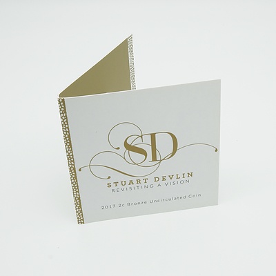 2017 Australian 'Stuart Devlin' Uncirculated 2 Cent Bronze Coin