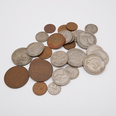 New Zealand - Variety of Pre-Decimal & Decimal Coins