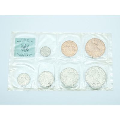 1965 New Zealand - The Last Pre-decimal Coin Set