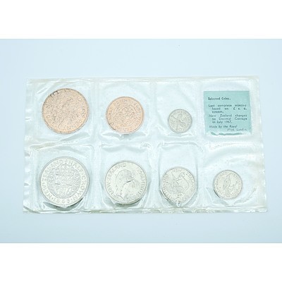 1965 New Zealand - The Last Pre-decimal Coin Set