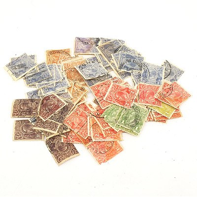 Thirty 1926 Australia KGV Various Stamps