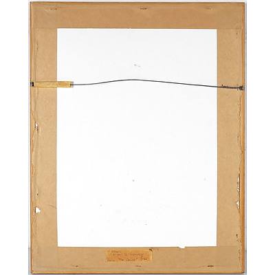 N. Hopkins The Cellar Pastel on Board