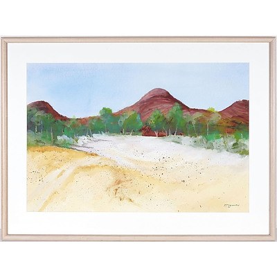McLennan Beach Island Watercolour