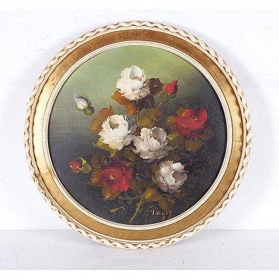 Pagy Flowers Oil on Board