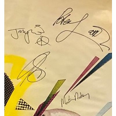 Signed Midnight Oil Poster - Extremely Rare