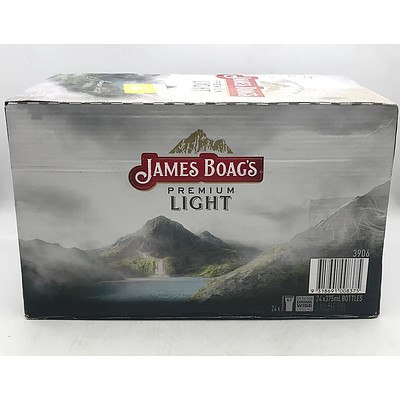 Case of 24x James Boags Premium Light Beer Bottles