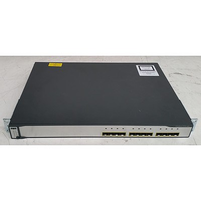 Cisco Catalyst (WS-C3750G-12S-S V14) 3750 Series 12-Port Gigabit SFP Switch