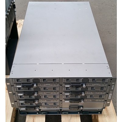 Cisco UCS 5108 Series Blade Server Chassis w/ Seven Cisco Blade Servers