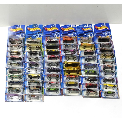 Fifty Seven Hot Wheels Model Cars from 2002
