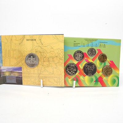 Four Uncirculated Silver Proof Coin Sets, Including 1989 Queensland $10 Silver Coin, 1990 Western Australia $10 Silver Coin, 1993 Australian Capital Territory $10 Silver Coin and More