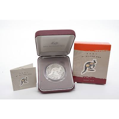 2001 $1 Silver Roo Proof Coin