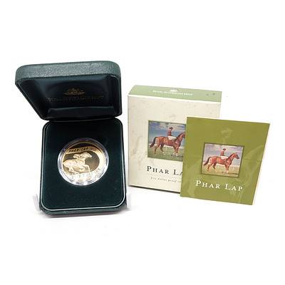 2000 Australia 70th Anniversary Phar Lap $5 Fine Proof Coin