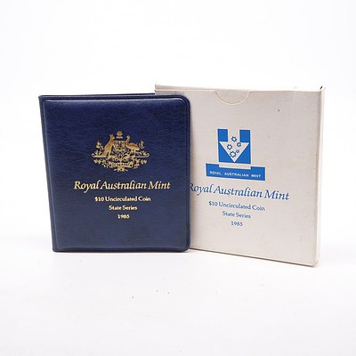 1985 $10 Silver State Series Uncirculated Coin