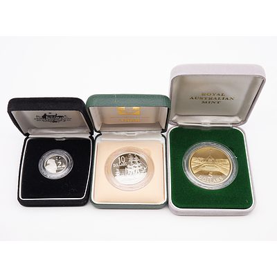 RAM 1988 $10 Silver Proof Coin, RAM 1988 $5 Bronze Proof Coin and RAM 1988 $2 Silver Proof Coin