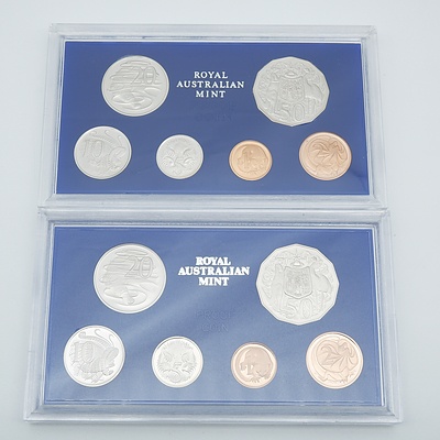 1984 and 1981 RAM Proof Coin Sets