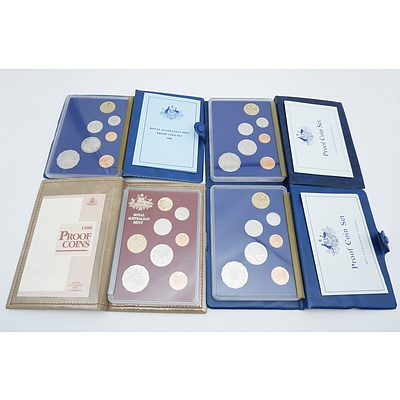 1985, 1986, 1987 and 1988 RAM Proof Coin Sets