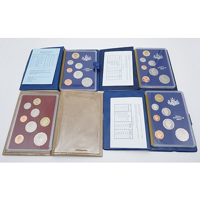 1985, 1986, 1987 and 1988 RAM Proof Coin Sets