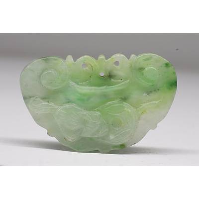 Chinese Jadeite Ruyi Shaped Pendant