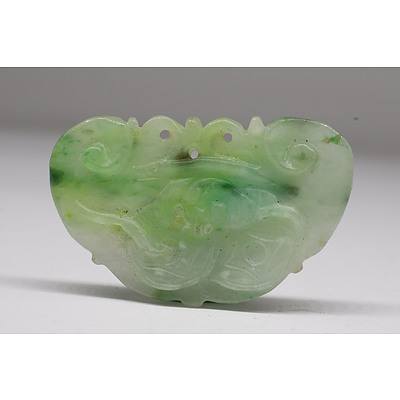 Chinese Jadeite Ruyi Shaped Pendant