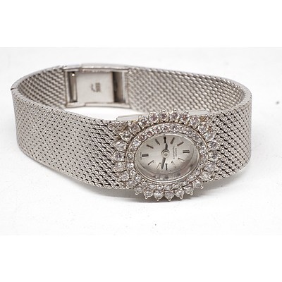 Ladies Girard Perregaux 18ct White Gold and Diamond Dress Watch, Circa 1970s