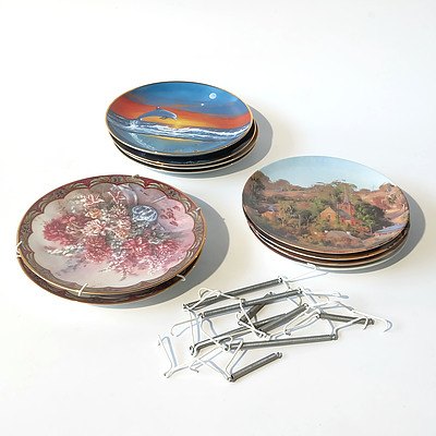 Ten Limited Edition Plates Including Bradex and Bendigo Pottery