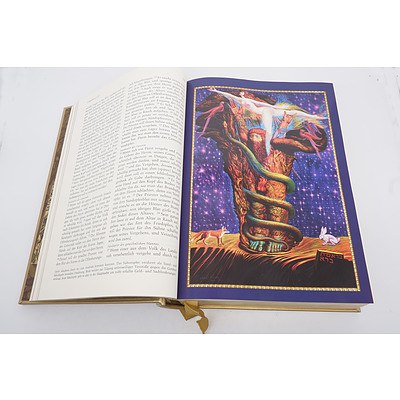 Ernst Fuchs (German 1915-2015) Illustrated Bible in German, Limited Edition, In Original Fabric Lined Box