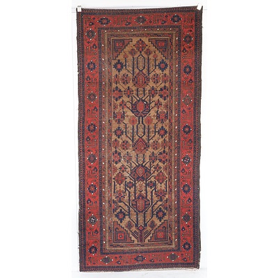 Antique Persian Tribal Hand Knotted Wool Pile Rug