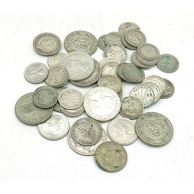 Group of Australian Shillings and Three Pence