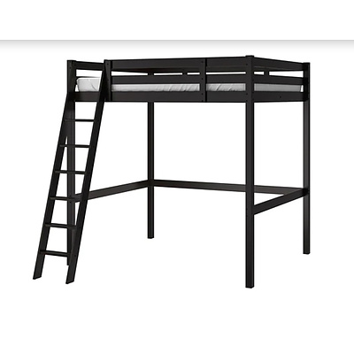 Black STORÅ Loft Double Bed