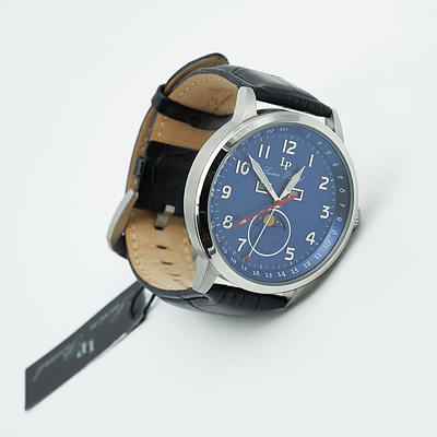 LUCIEN PICCARD QUARTZ MEN'S LEATHER WATCH