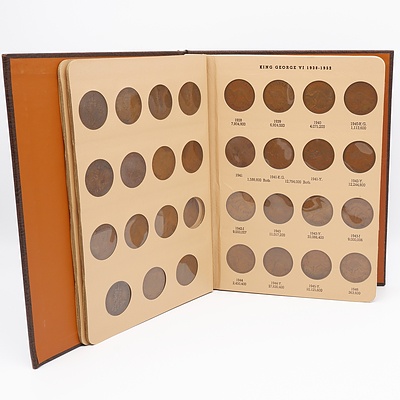 Australia Penny Set in Dansco Album 1911-1964