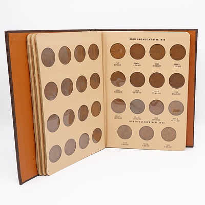 Australia Penny Set in Dansco Album 1911-1964