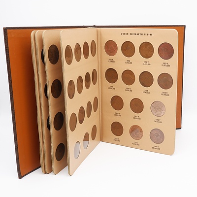 Australia Penny Set in Dansco Album 1911-1964