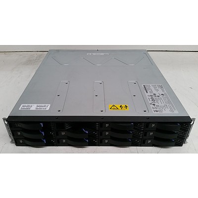 IBM (EXP3512) 12 Bay SAS Expansion Shelf Hard Drive Array w/ 13TB of Total Storage