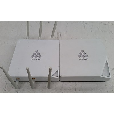 Aerohive HiveAP 350 & HiveAP 330 Wireless Access Points - Lot of Two