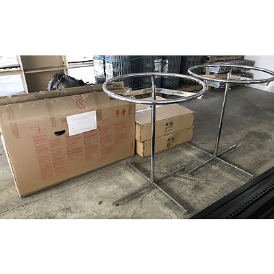 Shop for Shops Round Rotating Clothing Racks - Lot of 6