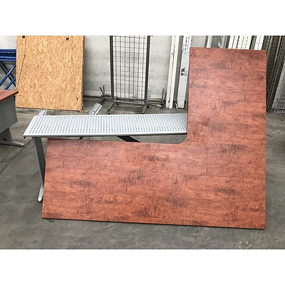 Laminate L-Shaped Desks - Lot of 3