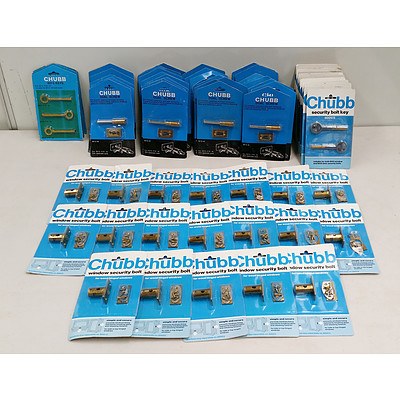 Chubb; Dual Screw 8013-W, 8013-W Keys, Window Security Bolt for Wood Hinged Windows 8001/2, Security Bolt Key 8001/2