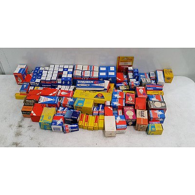 120+ New Assorted Head and Tail Light Bulbs for Assorted Vehicles Including; Hella, Tungsram, Lucas and More