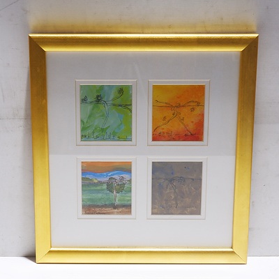 Bernie Mullany, Vine Ballet Through The Seasons,  Watercolour