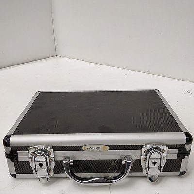 I-AMP Headphone Case With Foam Insides - Rubber & Aluminum