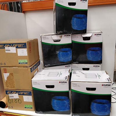 Lot Of 10 Boxes - Cable - Clipsal & Canare