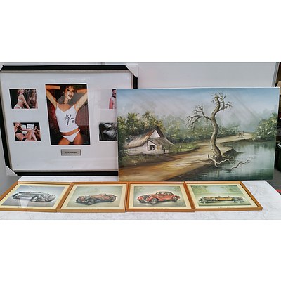 Assorted Prints And Paintings- Lot Of 6